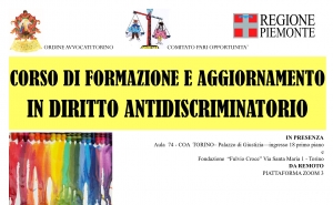 Avvocati/e: parte il 24/05 il corso di formazione e aggiornamento in diritto antidiscriminatorio